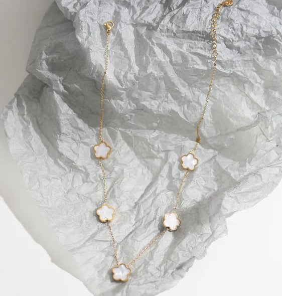 Floral Elegance Titanium Choker