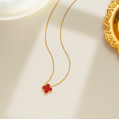 Collar de Trébol de Oro de 18K Céline Luxury para Mujer (Individual)