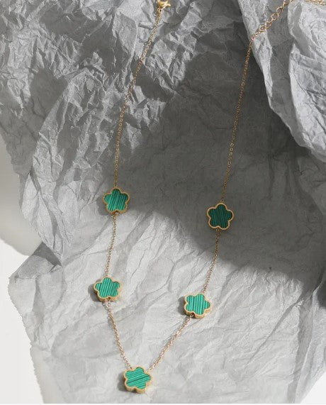 Floral Elegance Titanium Choker