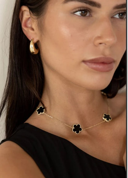 Floral Elegance Titanium Choker