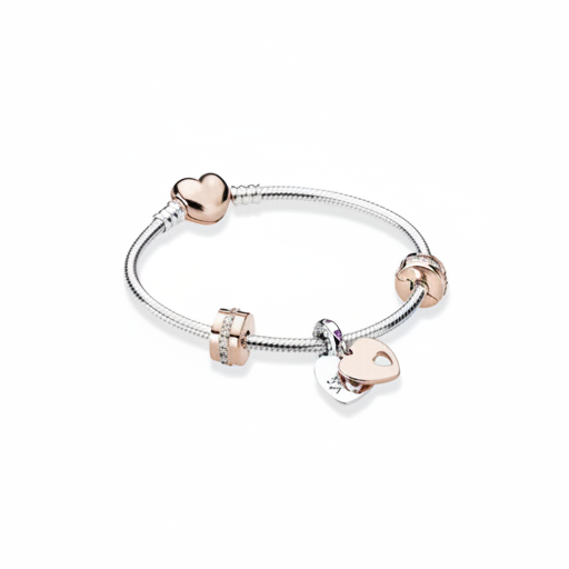 Pulsera Estilo Pandora para Mamá con Dijes Incluidos (Set)