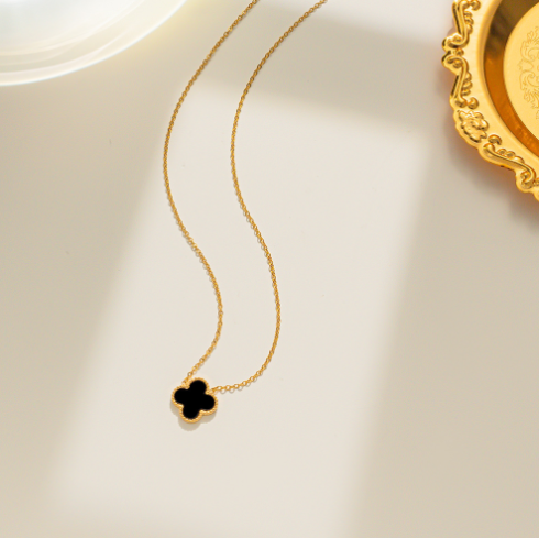 Collar de Trébol de Oro de 18K Céline Luxury para Mujer (Individual)