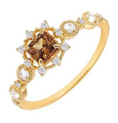 S925 Silver Marquise Garnet Ring