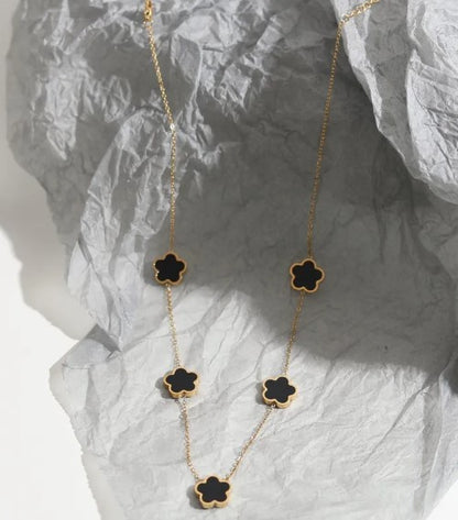 Floral Elegance Titanium Choker