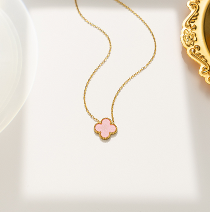 Collar de Trébol de Oro de 18K Céline Luxury para Mujer (Individual)